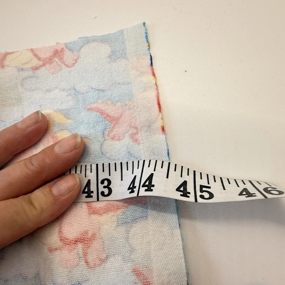 Vintage Y2K Dragon Tales Cassie Flannel Fabric 10x45 Quilting Sewing Craft USA